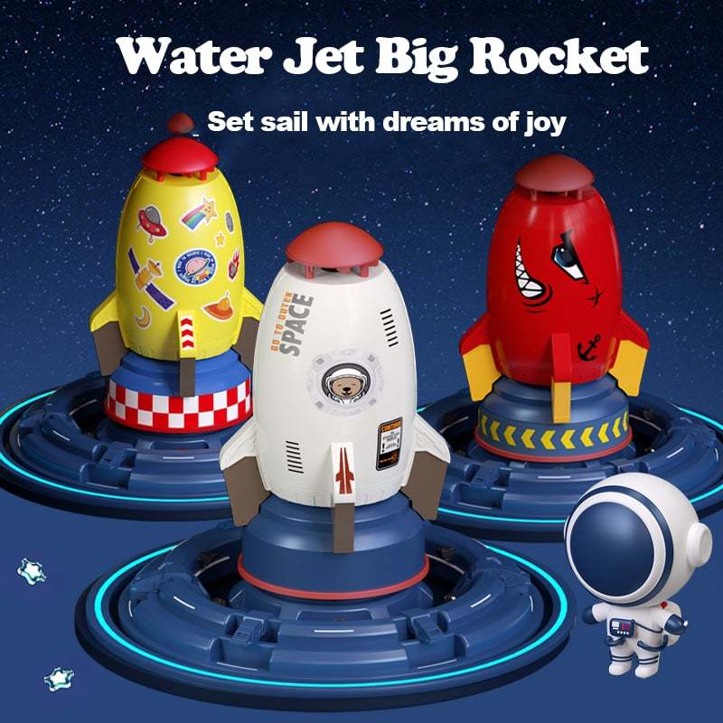 Outdoor Yard Rocket Sprinkler - Fun Interaction In Garden Lawn Water Spray Toys for Kids