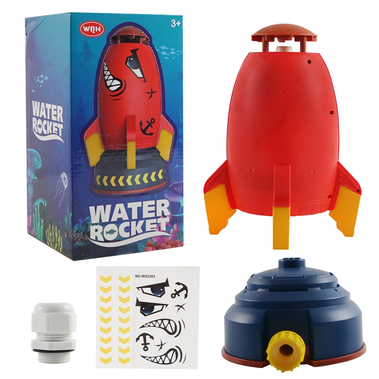 Outdoor Yard Rocket Sprinkler - Fun Interaction In Garden Lawn Water Spray Toys for Kids