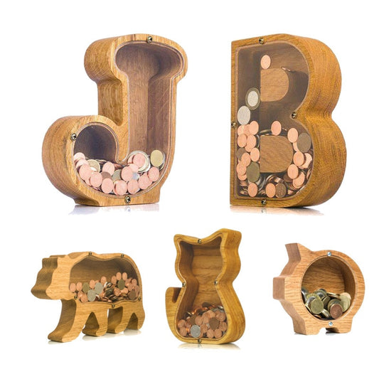 A Kid's Perfect Gift - Personalized Wooden Piggy Bank