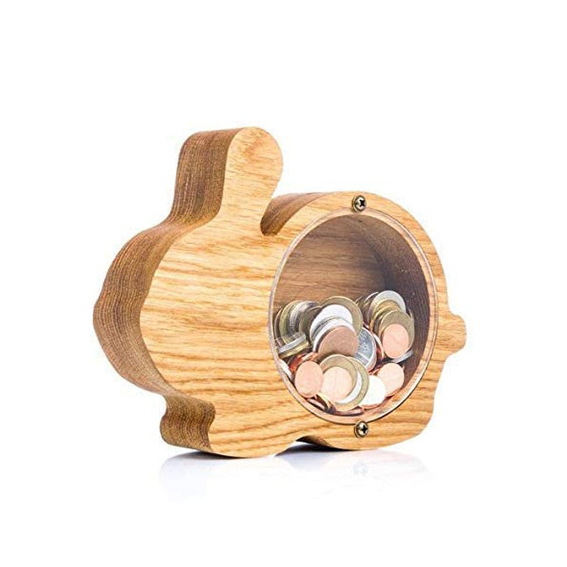 A Kid's Perfect Gift - Personalized Wooden Piggy Bank